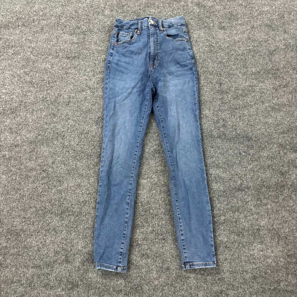 Aeropostale Jeggings Womens Size 4R Blue Super High Rise Curvy Slim Fit Stretch